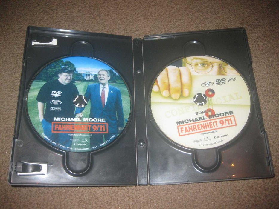 "Fahrenheit 9/11" de Michael Moore/Edição 2 DVDs