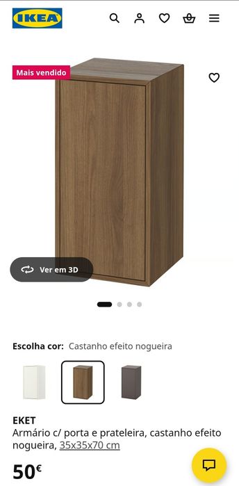 Armários e cubos com porta