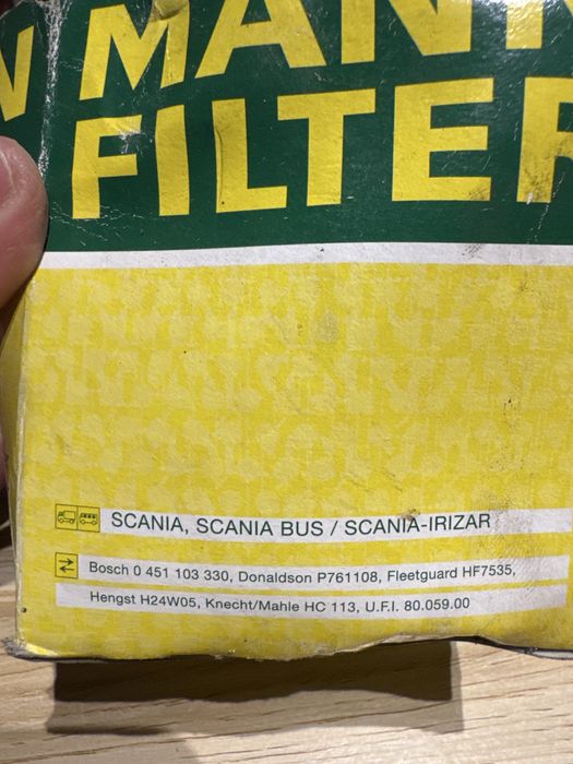 Venda filtro de combustivel, para scania, mann filter