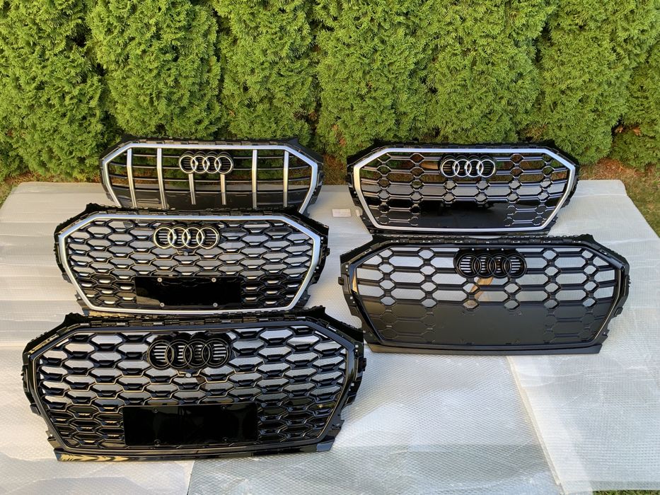 Бампер передній audi q5 80a решітка