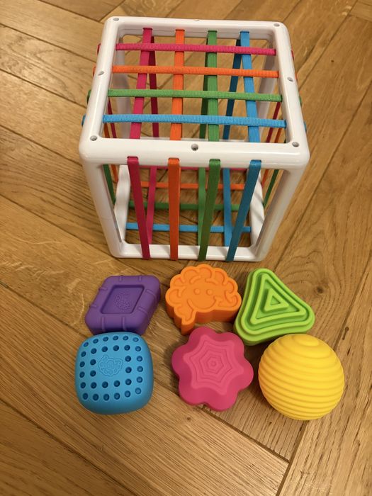 Fat Brain Toys, Elastyczna Kostka, InnyBin ORYGINALNA jak nowa