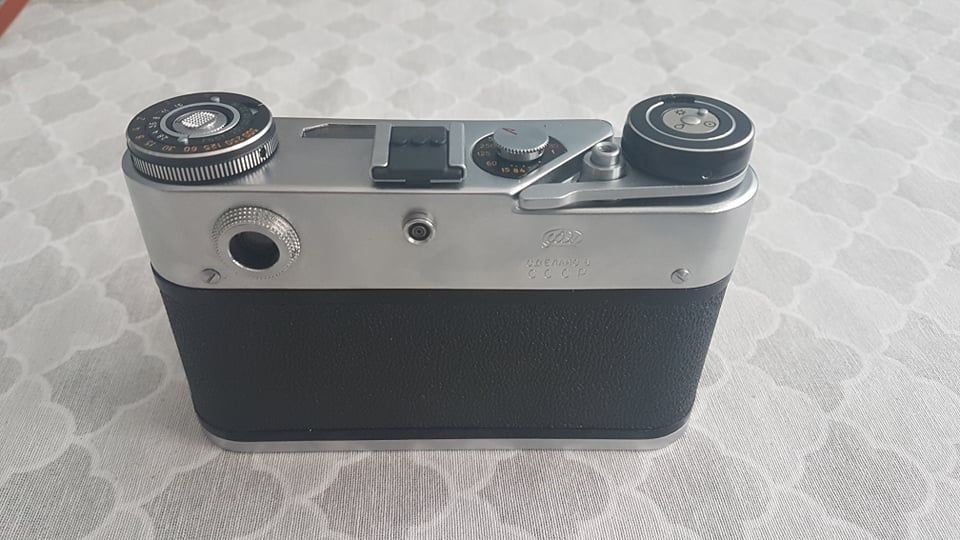 NOWY Aparat fotograficzny radziecki FED 5 USSR karton paragon 1987 PRL