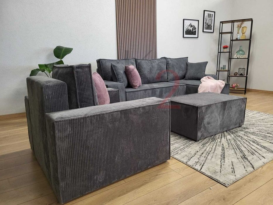 Fotel FABIO, zestaw fotel, sztruks + GRATIS, od ręki