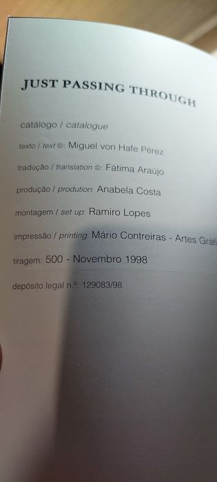 Just Passing Through - Agostinho Gonçalves