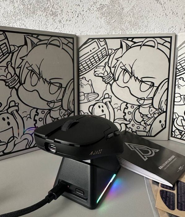 Нові чорні/білі ігрові мишки AJAZZ AJ159 APEX Игровая мышка