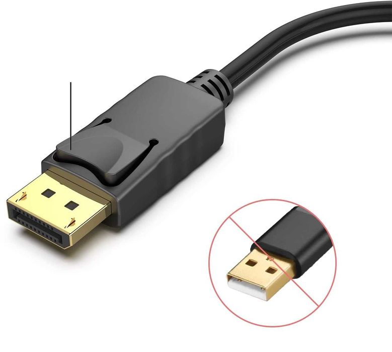 BENFEI  do HDMI Adapter, DP (Display Port) męski na HDMI żeński
