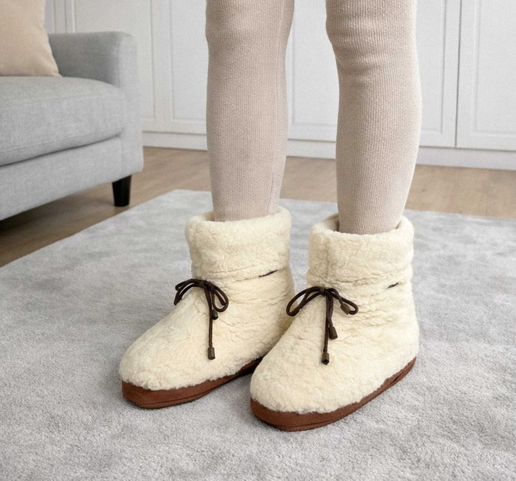 Ciepłe kapcie ciapki puchate mięciutkie