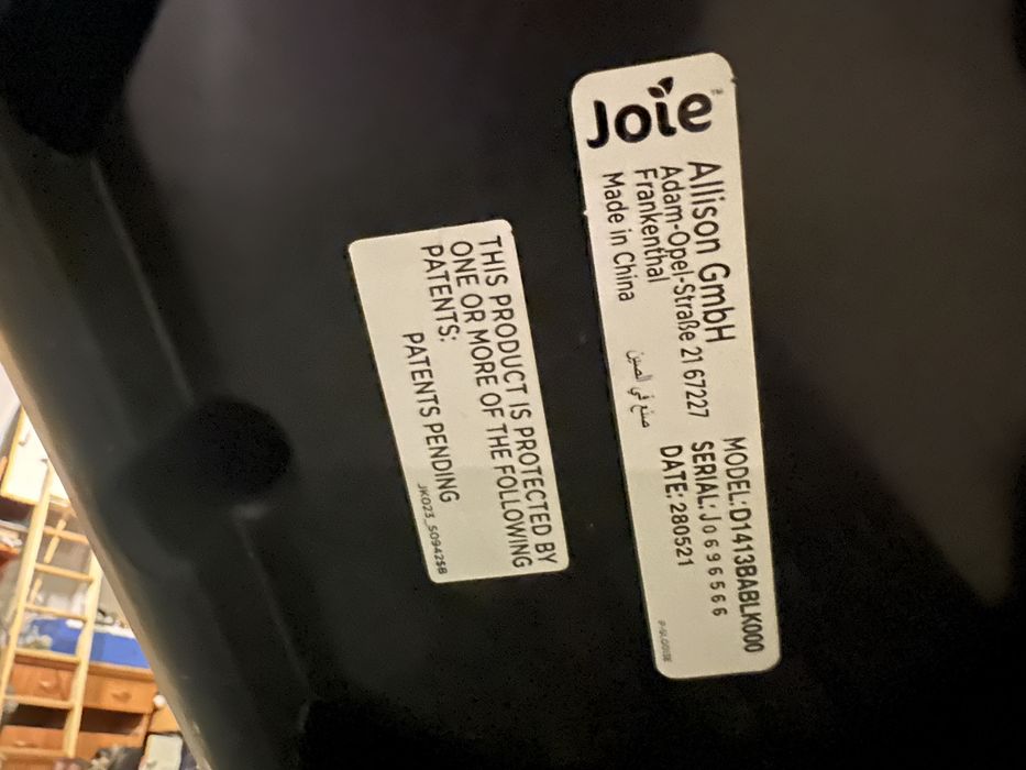 Fotelik samochodowy z bazą Jole D1413BABLK000 isofix