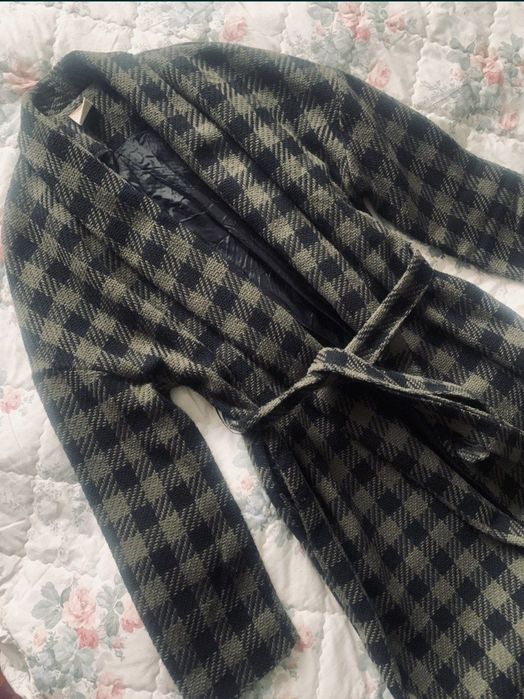 Пальто-халат в клетку Италия С-М-Л.