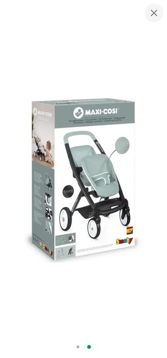 Коляска лялькова для двійні Smoby Maxi Cosi М'ята