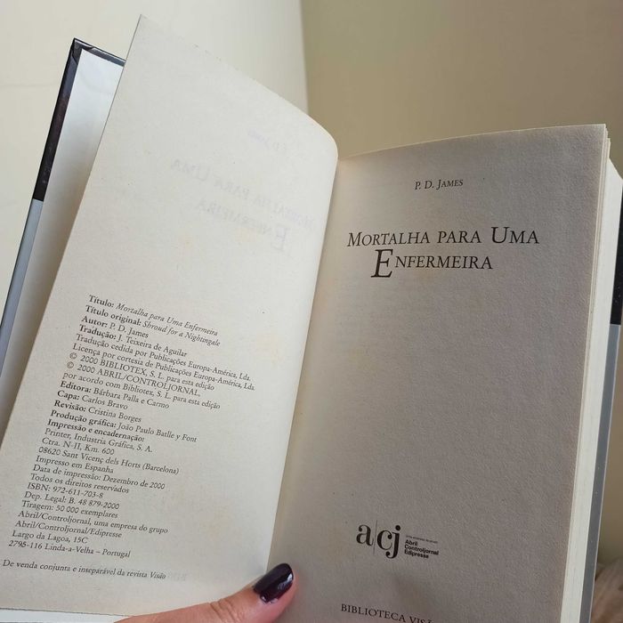 "Mortalha para uma Enfermeira", de P. D. James