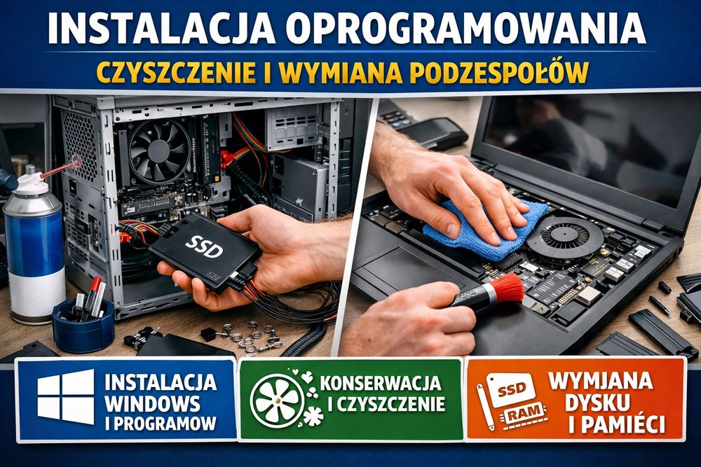 Instalacja Windows, Office, programów