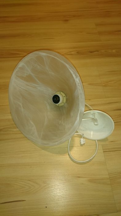 Żyrandol szklany lampa