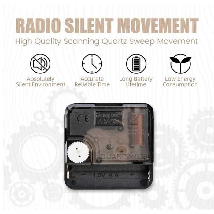 Nowoczesny cichy zegar ścienny 30cm