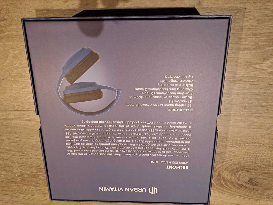 Heahphones Urban Vitamin Belmont - wireless (novo)