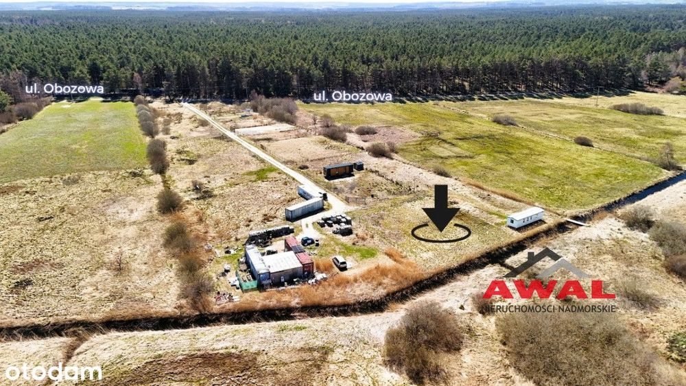 Działka rolna ok. 350 m od morza