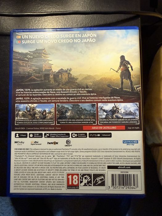 Assasins Creed Shadows Ps5