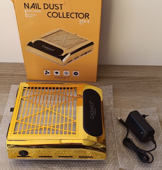Aspirador profissional de pó para unhas  com filtro HEPA 80 W Dourado