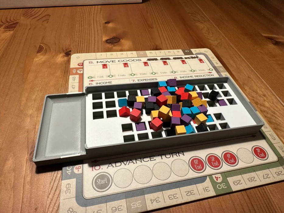 Organizador de Cubos para Age of Steam Deluxe Edition