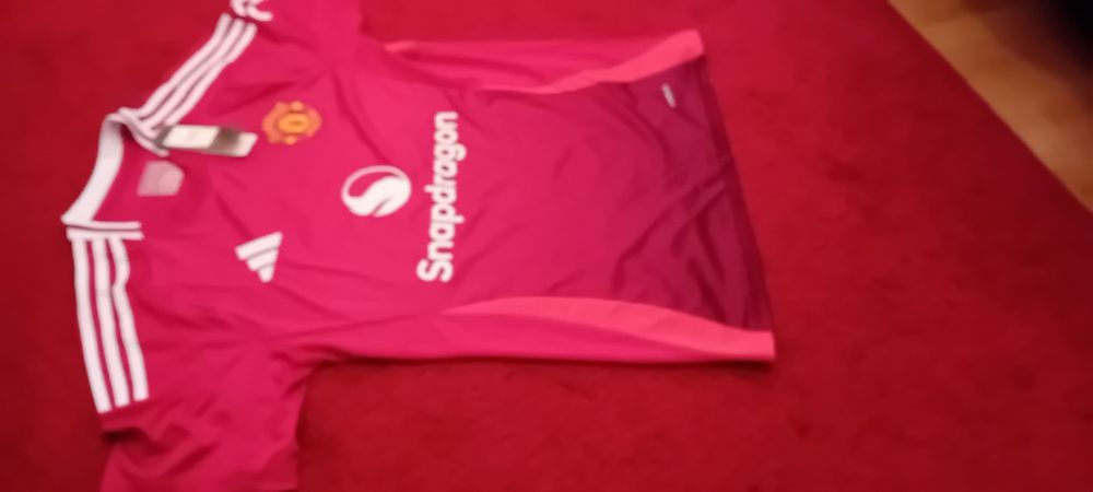 Camisola L e bandeira Manchester United