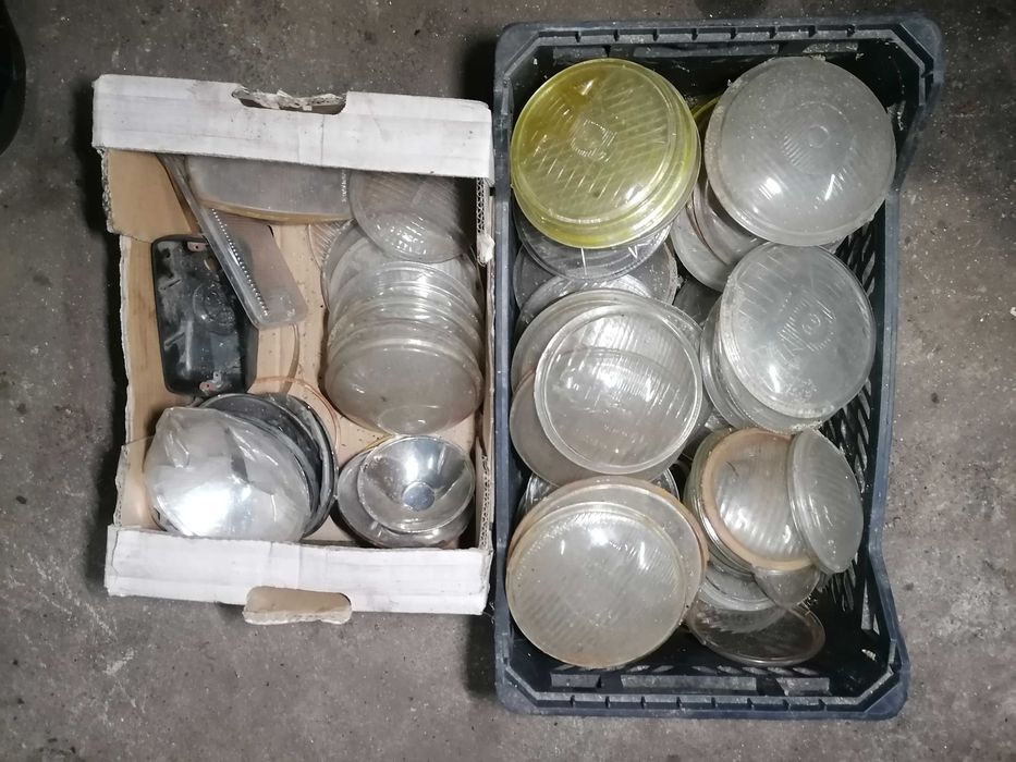 Lote de vidros de farol e espelhos, motorizada