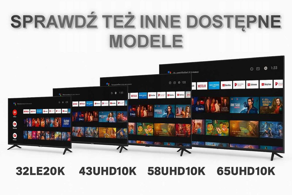 Telewizor smart tv Led VIVAX 65UHD10K 65" cali 4K Uhd android tv