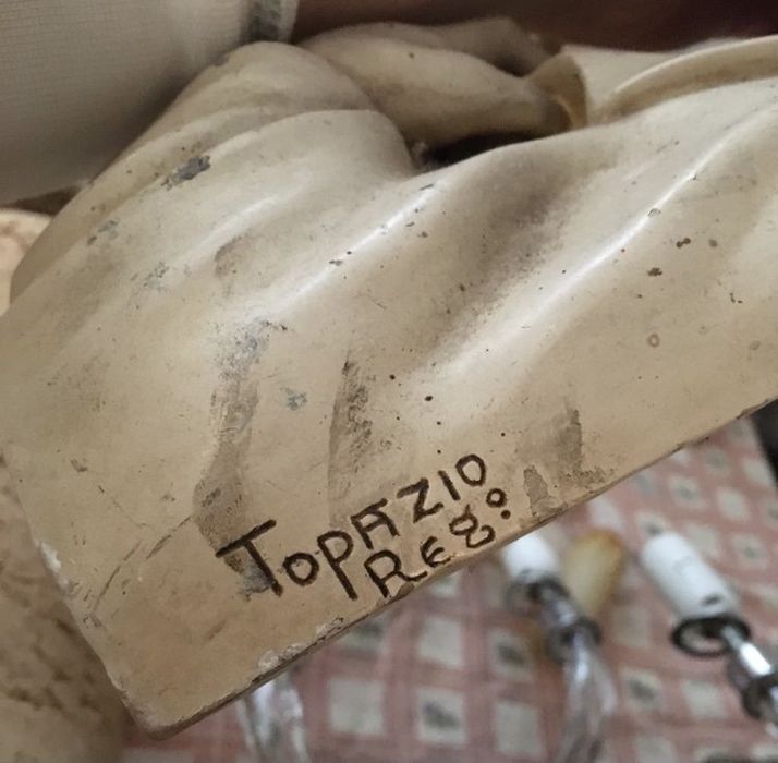 Arte sacra busto raro - Cristo topázio (antiquário)