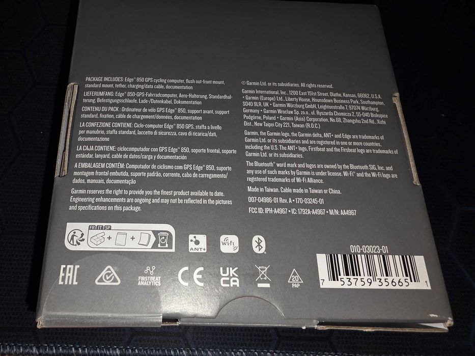 GPS Garmin Edge 850 (novo)