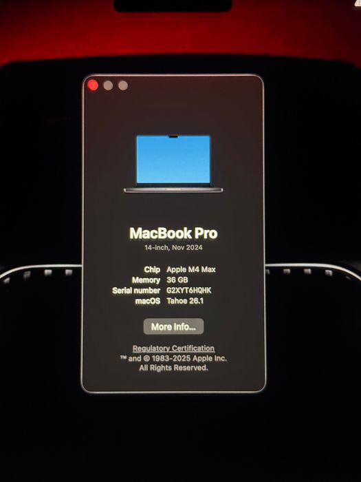 MacBook Pro 14’’ m4 Max 36 Ram 1 Tb Ssd