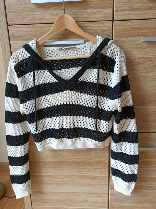Ażurowy sweterek sweter sweter Zara