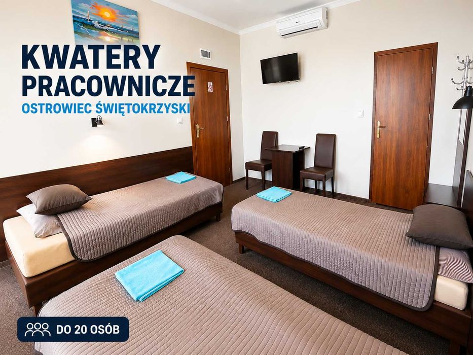Kwatery pracownicze Ostrowiec | do 20 osób | Centrum | klima