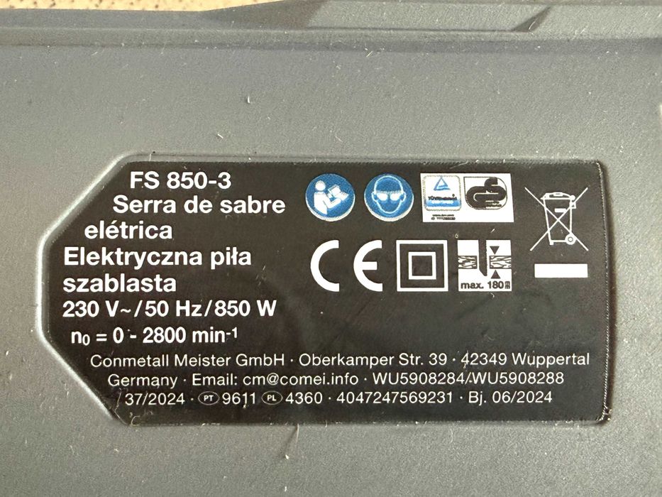Piła szablasta Lisica FERREX FS 850-3 NowyLombard/CZ-WA