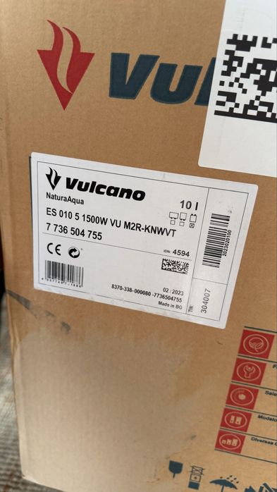 Termo acumulador vulcano 10L NOVO