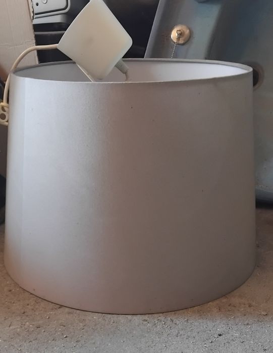 Candeeiro cinza 35 cm diâmetr.