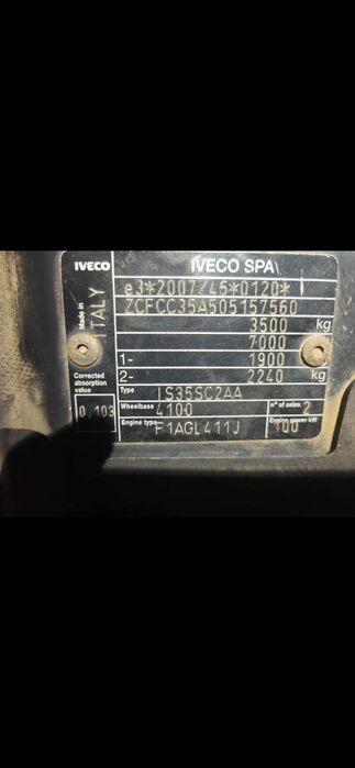 Iveco Daily 2015 furgon 3.5t 250 tys km uszkodzony silnik