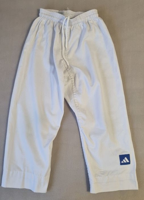 Kimono judo adidas + biały  pas 130/140