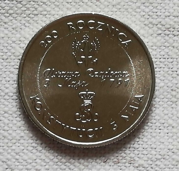 Moneta 10.000 zł  200 Rocznica Konstytucji 3 Maja stan SM na prezent