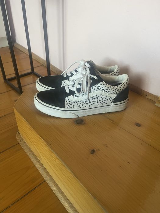 Trampki vans bialo czarne