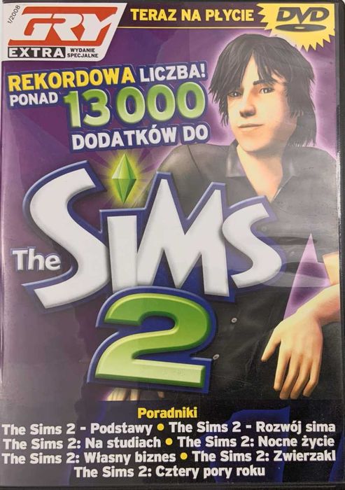 THE SIMS 2 PONAD 13000 DODATKÓW płyta ideał- PL PC