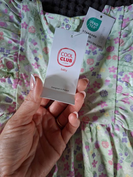 Sukienka w kwiatki cool club 92cm nowa z metką
