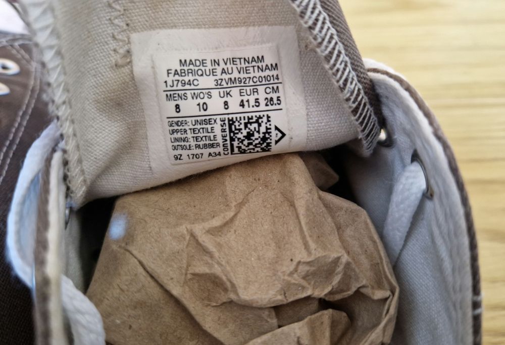 Кеди чоловічі CONVERSE 41.5 розмір (стелька 26.5см) Original