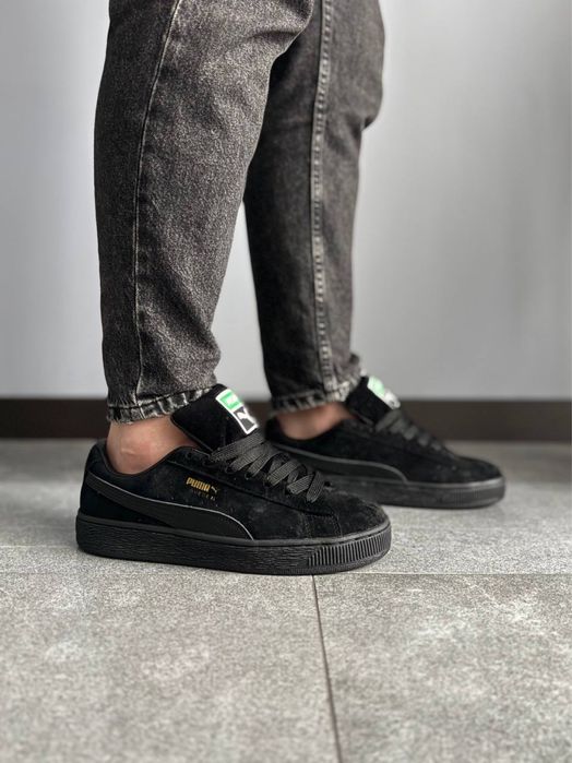 Найкраща Якість! Puma Suede XL Black•Кросівки Пума Замш (чорні)