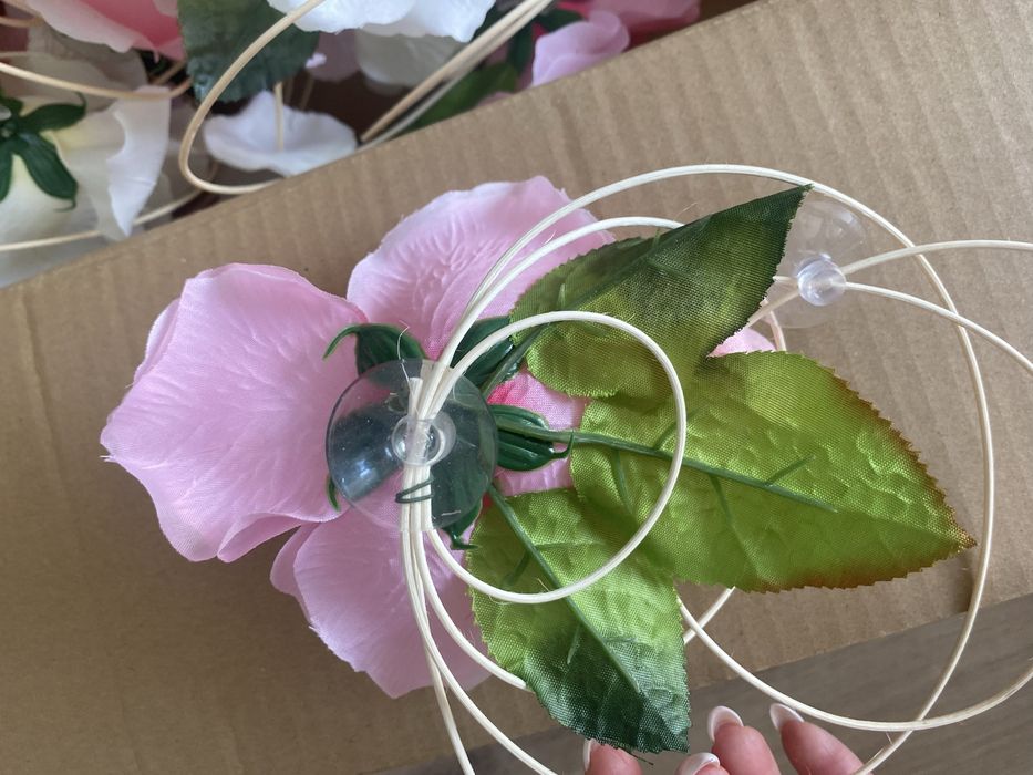 kwiaty do samochodu na przyssawkach