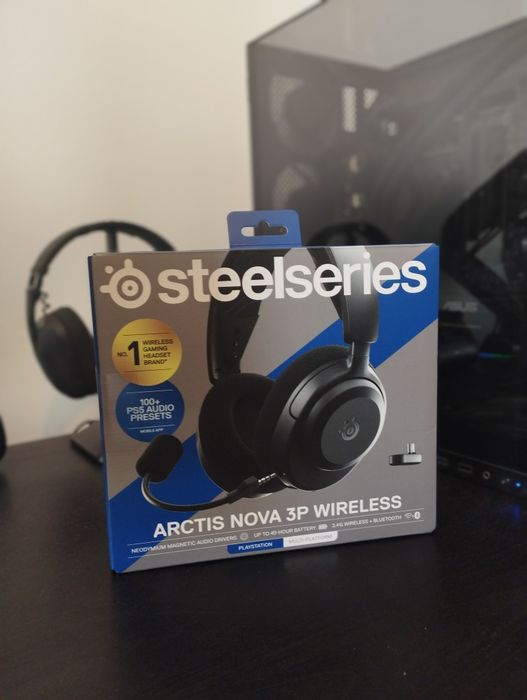 Headset SteelSeries Arctis Nova 3P Wireless NOVO (fatura)