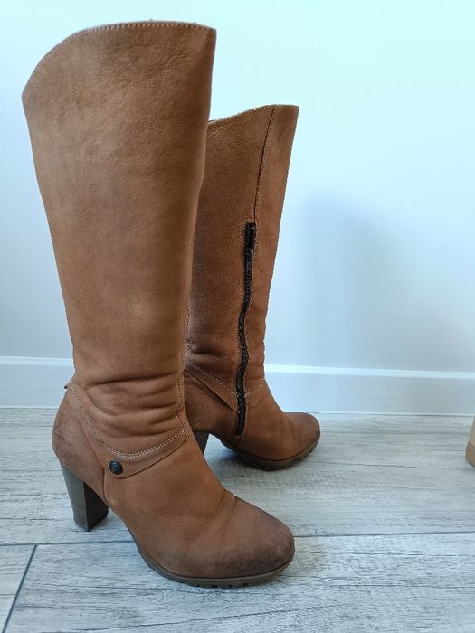 Jasnobrązowe kozaki Lasocki, rozmiar 38