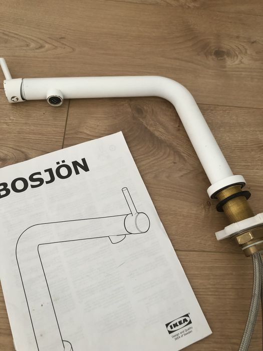 IKEA BOSJÖN bateria kuchenna biała do zlewu