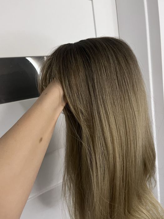 Topper ciemny blond z odrostem 55 cm