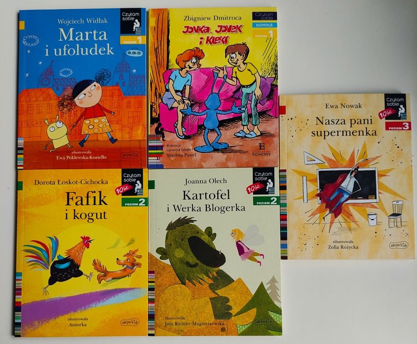 Pięć książek z serii "Czytam sobie" do nauki czytania