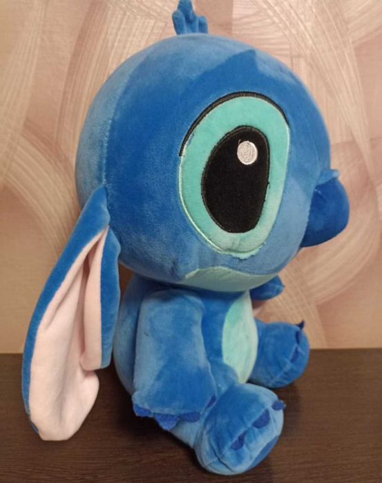 Мягкая іграшка стіч блакитний 35 см