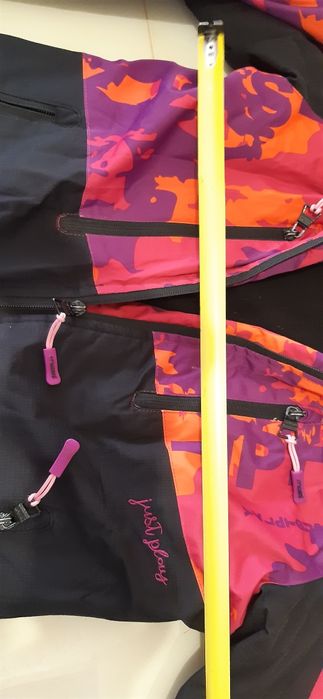 Куртка термо для дівчинки на зріст 140-146+ печатки флісові